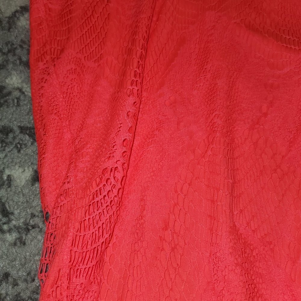 STRETCH LACE PENCIL SKIRT || sz1 EUC - Picture 10 of 14